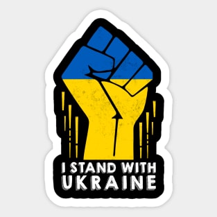 I Stand With Ukraine! Sticker